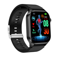 ET580 2.04 Inch AMOLED HD Scherm Bloed Samenstelling Meting ECG Elektrocardiogram Bluetooth Oproep Hartslag Bloeddruk Sp