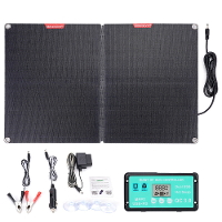ETFF 12V 60W Opvouwbaar Zonnepaneel 30A 60A 100A Waterdichte Buitenzakoplader voor Mobiele Telefoons Power Bank Camera T