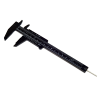 ETOPOO 6 Inch / 150 mm Mini Plastic Schuifmaat Met Dubbele Schaal Meetinstrument Rechthoekige Schuifmaat Snel Lezen Schu