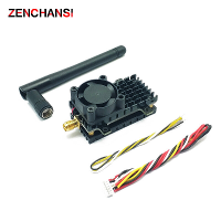 EWRF 2Km lange afstand 5.8Ghz 40CH 2W 2000mW Over Range FPV Zender met Heat Sink ventilator voor RC Drone