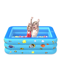 Familie opblaasbaar zwembad van PVC voor kinderen en volwassenen van 120/130/150/180/210 cm om in te spelen