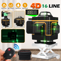 FASGet 16 Lijnen 4D 360 ° Laser Niveau Zelfnivellerende Lijn Houder Tool Beugel met Enkele Batterij App Controle Afstand