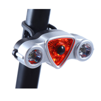 Fiets achterlicht met 9+2 LED's en USB oplaadfunctie