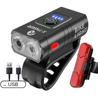 Fietsverlichtingsset 1000LM helder fietsvoorlicht met slim achterlicht, USB oplaadbaar, MTB mountainbike koplamp, fietsz