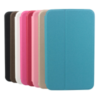 Folio Scrub PU Leren Case Cover voor Samsung P3200 Tablet