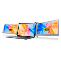 FOPO S19 14 Inch 1080P Dual Scherm Portable Display Extender Triple Scherm Monitor voor Game Consoles 15 17 Inch Laptop
