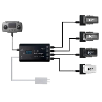 FSUM Intelligent Multi Lader Snellader Oplaad Huisbewaarder voor Hubsan ACE PRO SE Refined Blackhawk2 RC Drone Quadcopte