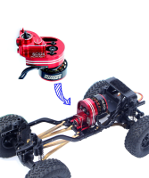 FURITEK Mini Stellar Transmissie Versnellingsbak met Mini KOMODO Borstelloze Motor voor SCX24 1/24 Micro Rock Crawler RC