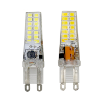G9 AC85V 265V SMD2835 5W Geen flikkering Silicagel 28 LED maïslamp Vervang 50W halogeenlamp