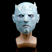 Game of Thrones Night King Latex Mask Headgear A Song of Ice and Fire Halloween latex masker
