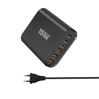 [GaN Tech] 155W 6 Port USB PD Charger 3USB A+3USB C Fast Charging Desktop Charging Station EU Plug US Plug for iPhone 15