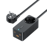 [GaN Tech] Toocki TCT67 C09 67W 3 poorts USB PD oplader met 1AC uitgang Dubbele USB C+USB A QC3.0 PD3.0 PPS Snel opladen
