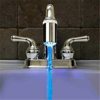 Geen batterij Waterkraan 3 kleuren Glow LED temperatuursensorkraan