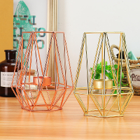 Geometrische Kandelaar Metal Iron Candle Holder Wedding Home Decorations Nordic Style