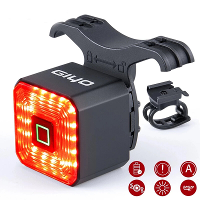 GIYO Slimme Fiets Achterlicht 350mAh Batterij Waterdicht 6 Lichtmodi 26g Lichtgewicht Mini Fiets Achterlicht