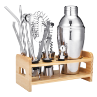 Godmorn Cocktailshakerset Barman Kit 304 roestvrijstalen Martini Shaker en zeef