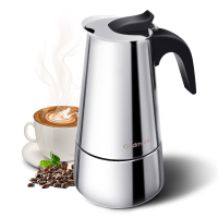 Godmorn Kookplaat Espresso Maker Moka Pot Percolator Italiaans Koffiezetapparaat 300ml/10oz/6 Kop Classic Cafe Maker 430