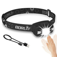 Golfsensor Inductieve Koplamp Outdoor Fietskoplamp USB Opladen Nacht Hardlopen Hoofdlicht LED Sterklicht Vislamp