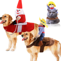 Grappige Pet Hond Kat Puppy Kostuum Halloween Xmas Cowboy Fancy Dress Leuke Jas voor Hond Kat Pet Kleding