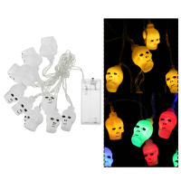 Halloween 10LED 2m Party String Fairy Lights Home Decor Opknoping Ghost Prop Lamp