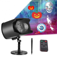 Halloween Kerst LED Projector Licht Draadloze Afstandsbediening Binnen Buiten Wonderland Projector
