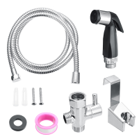 Handdouche Houder Bidet Toiletsproeier Set Kit Slang Shattaf Adapter