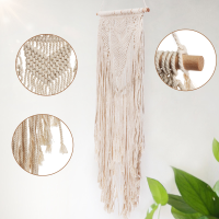 Handgemaakte macrame muur opknoping geweven kunst macrame tapijt Boho Home Decor
