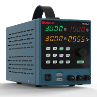HANMATEK HM310 T Zwarte Gelijkstroom gestabiliseerde voeding 30V 10A Dubbele frequentie Programmeerbaar Dubbele USB uitg
