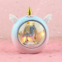 Hars Cartoon Paard Nachtlampje Baby Studie Slaapkamer Lamp Nachtkastje Decor Gift