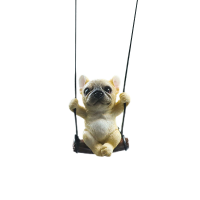 Hars Schattige Hond Achteruitkijkspiegel Hangende Franse Bulldog Auto Swing Bulldog Hanger Achteruitkijkspiegel Ornament