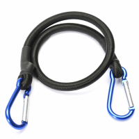 Heavy Duty Bungee Cord Bagage Band Rope Hook Stretch Tie Car Bike Camping Carabiner