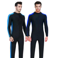 Heren Full Body Lichtgewicht Wetsuit Duiken Snorkelen Surfen Zwemmen Duikpak Jumpsuit Lange mouwen Sleeve