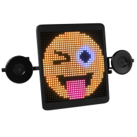 HI.GROOM Interactief Auto LED Scherm Voorruit Reclame Creatieve Verlichting Stemassistent Geanimeerde Emojis Innovatief
