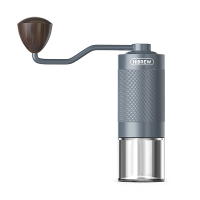 HiBREW G4 Handmatige Koffiemolen Draagbare Hoogwaardige Handmolen Aluminium Met Zichtbare Bonenopslag