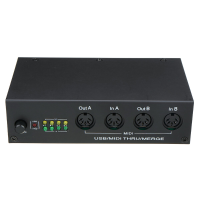 HiFing USB MIDI muziek bewerkingsbox, MIDI 4 in 4 out MIDI samensteller Pplitter controller