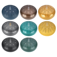 HLURU 8 Inch 11 Notes C Tone Steel Tongue Percussion Drum Handpan Instrument met Drum Mallets