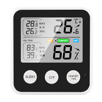 Hoge precisie Lcd Elektronisch Digitaal Display Indoor Temperatuur En Vochtigheidsmeter Multifunctioneel Huishouden