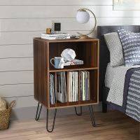 Hommpa platenspelerstandaard Vinylplatenopslag Draaitafelstandaard met vinylopslag Geschikt voor maximaal 150 albums met