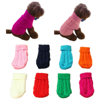 Hond Kat Kleding Winter Effen Warme Trui Knitwear Puppy Kleding Ongediertejassen