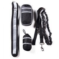 Hond Running Pet Sports Set Reflecterende Dog Trekkabel Set Running Traction Training Bag Outdoor Multifunctionele Hyena