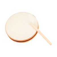 Houten Handtrommel van Schapenvacht 20x20cm Handtrommels met Drumstick SY 98 Orff Muziekinstrument