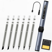 HS 01 PD65W Intelligent Draagbaar Elektrisch Soldeerijzer Interne Verwarming Digitale Weergave Constante Temperatuur Ond