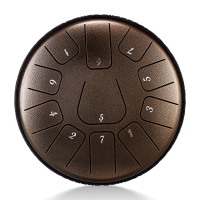 Huashu 6 inch 11 Tone Duurzaam Staal Tong Drum Handtrommel Koolstofstaal Beginner Muziek Liefhebbers Cadeau Met Tas: