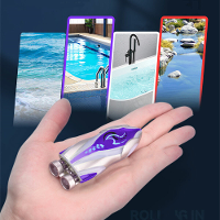 HUICAN 809 Mini Afstandsbediening Hoge Snelheid RC Boot Twee Motoren Led Licht 360° Rotatie Palm Snelboot Zomer Waterspe