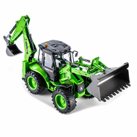 Huina 1579 Rc Auto Truck Crawler Afstandsbediening Tractor Graafmachine Dubbele Zijkanten Rc Zware Apparatuur Bulldozer
