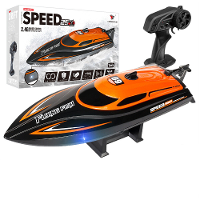 HXJRC HJ812 2.4G 4CH RC Boot Hoge Snelheid LED Licht Speedboot Waterdicht 25 km/u Elektrische Racevoertuigen Modellen Me