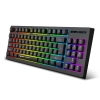 HXSJ L100 2.4G Draadloos Toetsenbord 87 Toetsen Multimedia Functie RGB Backlit Oplaadbaar Toetsenbord voor Computer Lapt