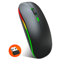 HXSJ M40 Ultradunne Draadloze Muis 2.4G Oplaadbare Draadloze Stille Muis Ergonomisch Ontwerp 1600 DPI voor Thuis Kantoor