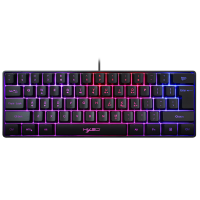 HXSJ V700 61 toetsen Gaming RGB toetsenbord USB achtergrondverlichting met meerdere sneltoetscombinaties voor gamers