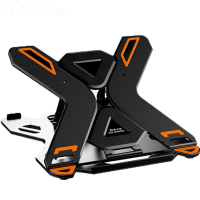 ICE COOREL E5 Laptop Cooler Notebook Koelblok 8 Versnelling Regeling 360 Graden Rotatie Stand Lift Beugel inklapbaar Tel